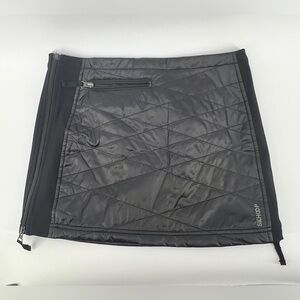 SKHOOP Black Insulated Puffer Mini Skirt - Small